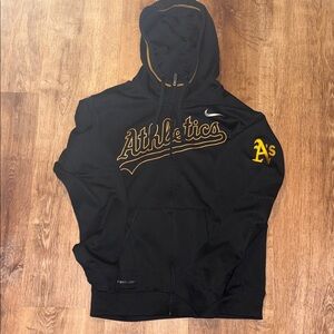 Oakland Athletics A’s Nike Black Therma-Fit Hoodie